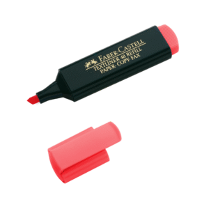 Resaltador Faber Castell Rojo